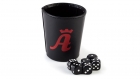 Branded Leather Dice Cup with Dices